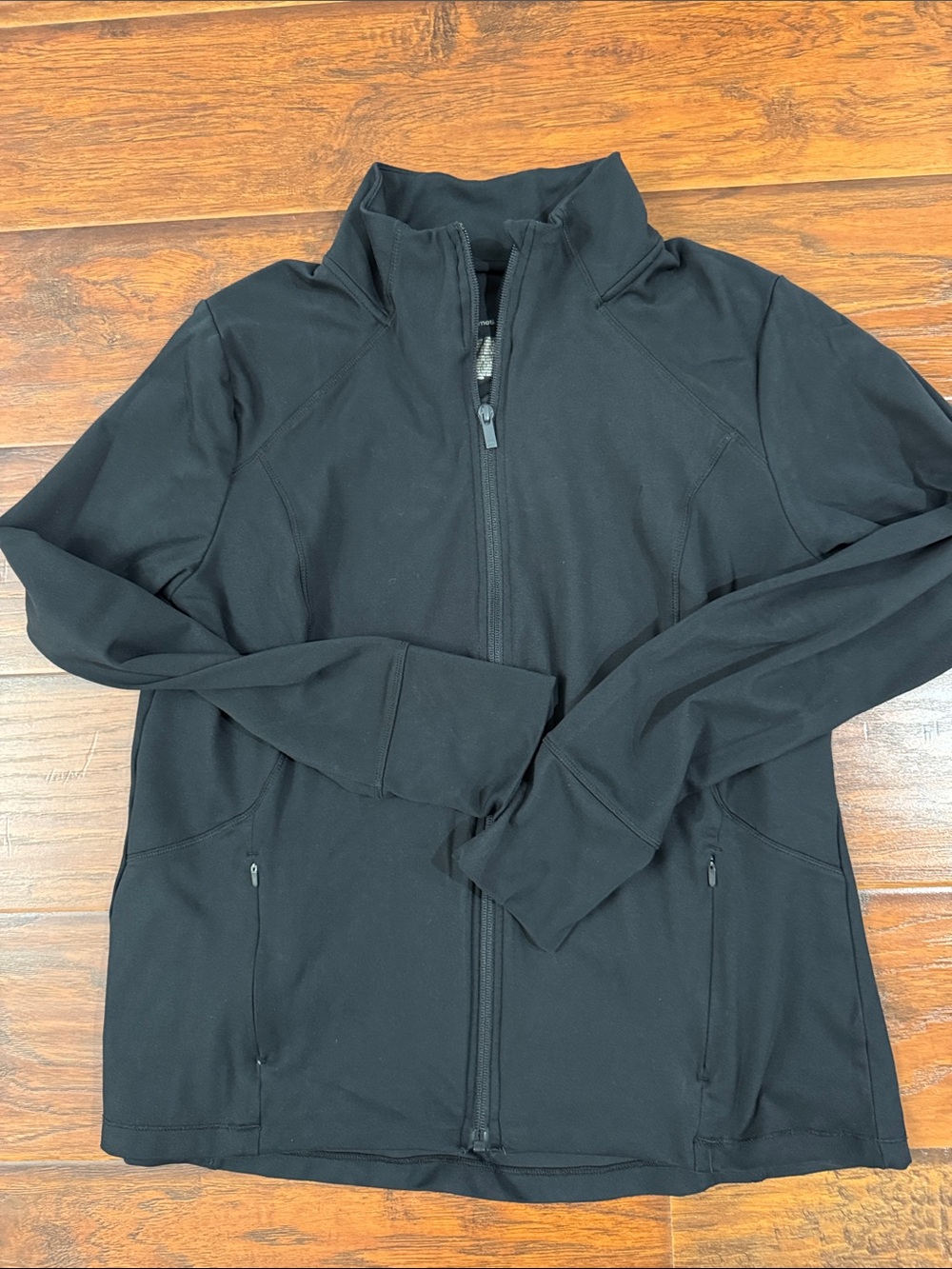 Women’s XL fitted Black Full-Zip Jacket